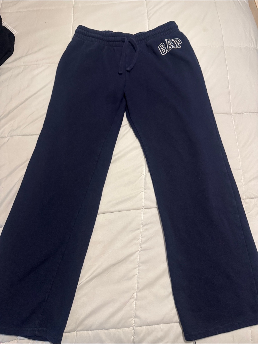 GAP Navy Kids Sweatpants with White Logo